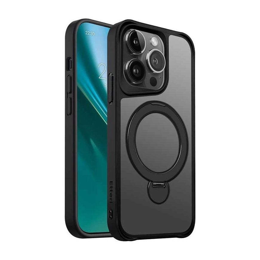 Etteri Matt Mag Ring case for iPhone 14 Pro 6.1" black