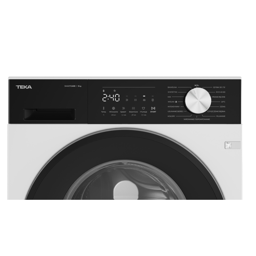 Teka WM 20941 W PL pesumasin, 9 kg, 1400 p/min, valge, must – 4