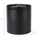 Russell Hobbs RH03269EU7 Ribbed Bread Bin, Black Russell Hobbs RH03269EU7 Ribbed Bread Bin, Black