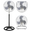 Ventilators uz statīva 3 vienā, diam 40cm, jauda 50W, 70465, ELI Ventilators uz statīva 3 vienā, diam 40cm, jauda 50W, 70465, ELI
