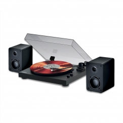 Mixx Analog System 5 vinila atskaņotājs ar skaļruņiem, melns