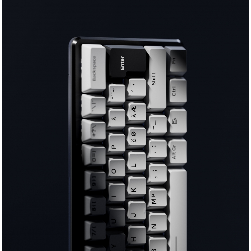 Pulsar PCMK 3 HE 60 ISO Nordic gaming keyboard, white – 5