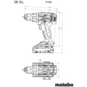 METABO Cordless Smuginis grežtuvas SB 18 L Set (614053900) METABO Cordless Smuginis grežtuvas SB 18 L Set (614053900)