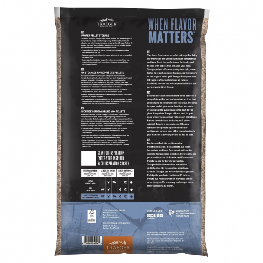 Traeger Competition Blend -pelletu maisījums, 9 kg – 2