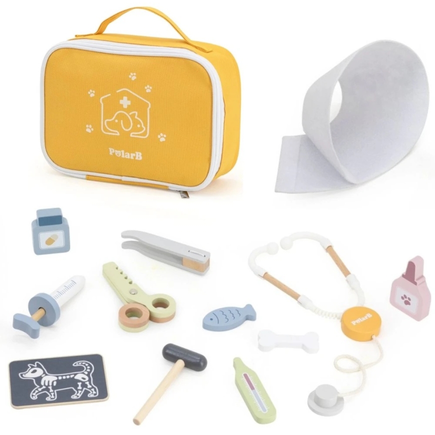 Lean Sport Wooden Veterinary Set for Kids VIGA PolarB 12 Pieces – 5