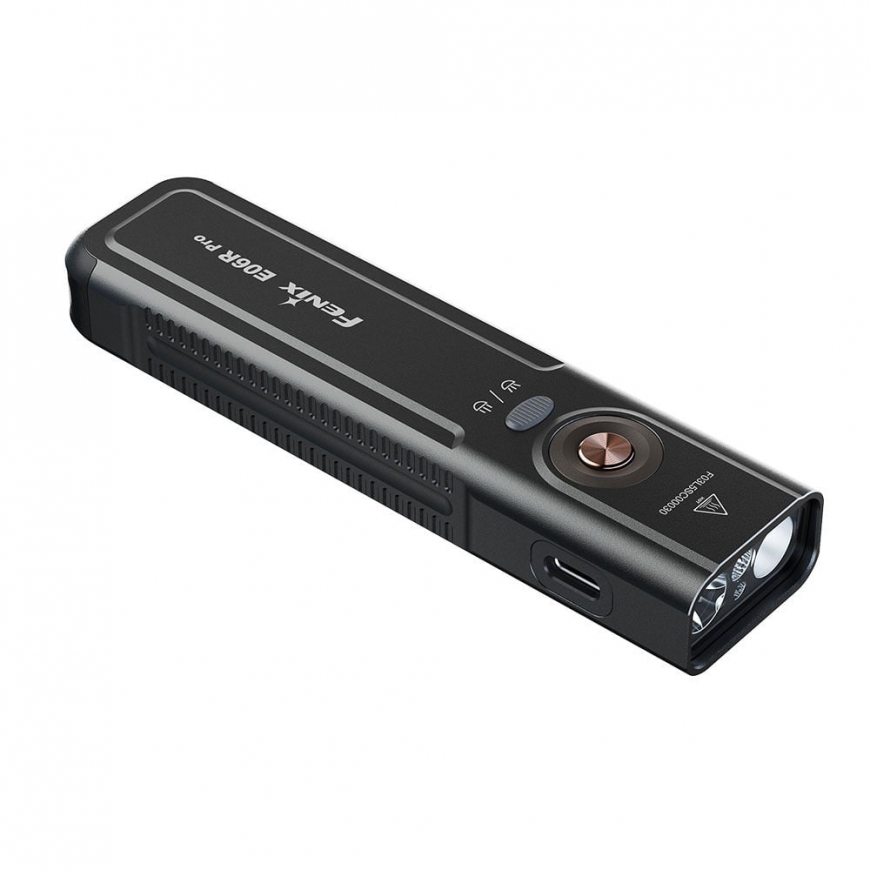 Fenix E06R PRO lukturis, melns, 1600 lm – 2