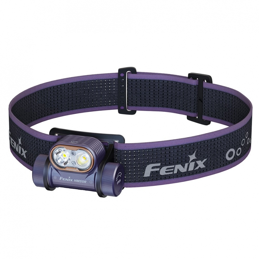 Фонарь Fenix HM55R, фиолетовый, 1200 лм