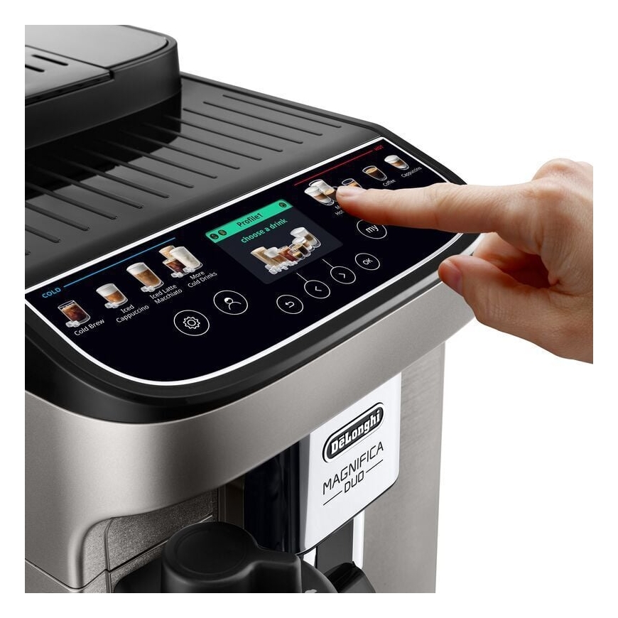 DeLonghi ECAM330.80.TXB Magnifica Duo kohvimasin, titaan/must – 5