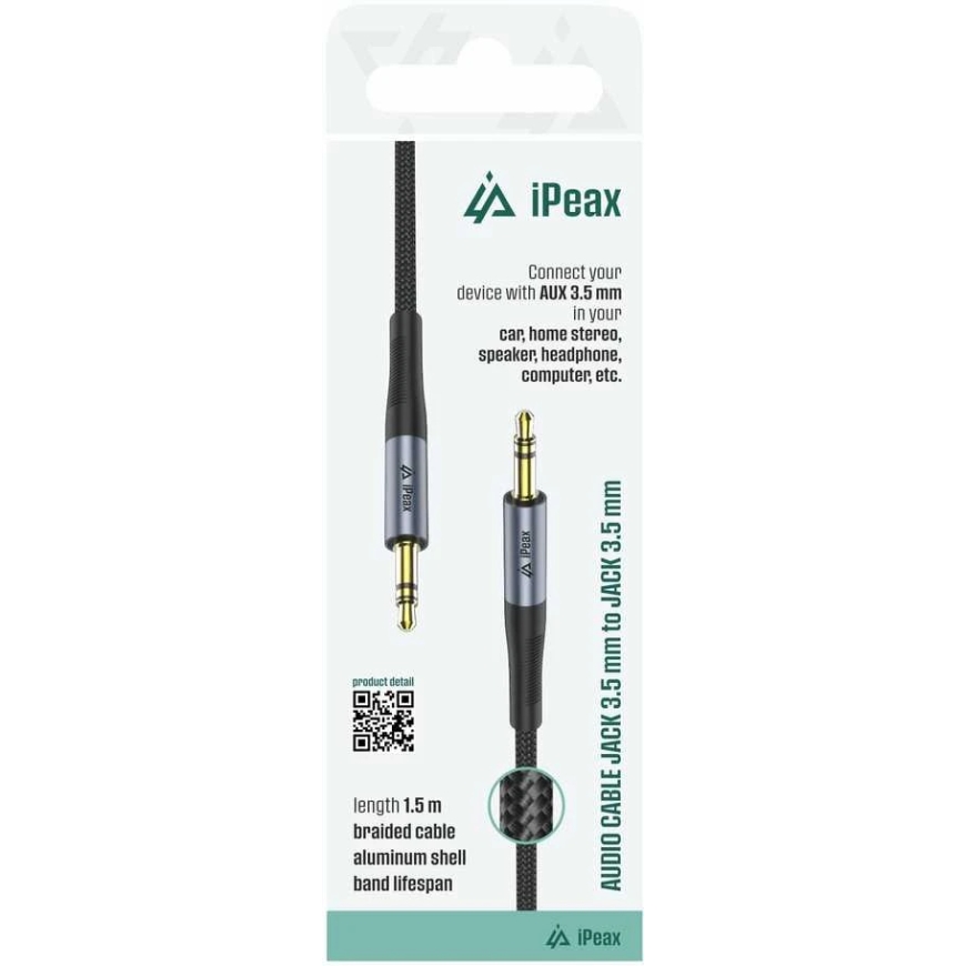 iPEAX Adapteri 3.5mm JACK / 1.5m
