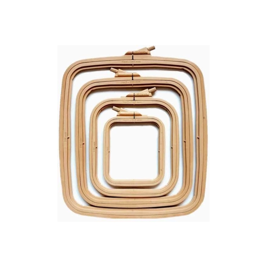 Nurge Mārketinga Nurge Square (Taisnstūra) Plastmasas Gredzeni 9.5*11 cm (brūns) 170-11BR