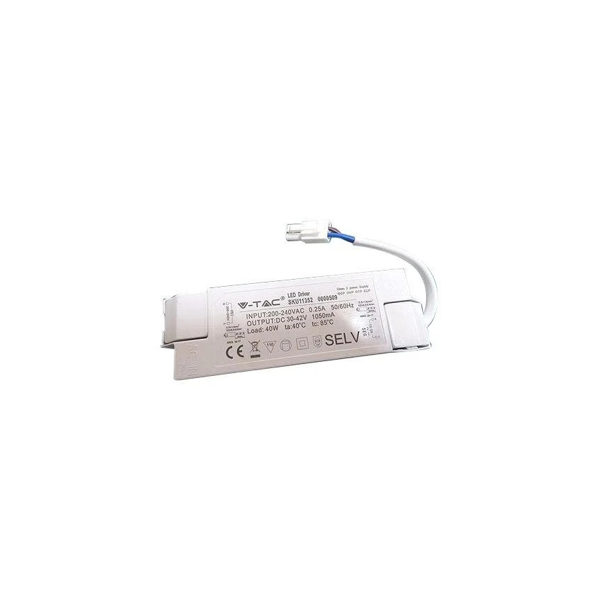 V-tac 40W barošanas avots 600x600mm LED paneļiem