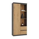 Topeshop RS-80 BILY ANTHRACITE/OAK ARTISAN office bookcase Topeshop RS-80 BILY ANTHRACITE/OAK ARTISAN office bookcase