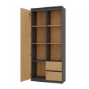 Topeshop RS-80 BILY ANTHRACITE/OAK ARTISAN office bookcase Topeshop RS-80 BILY ANTHRACITE/OAK ARTISAN office bookcase