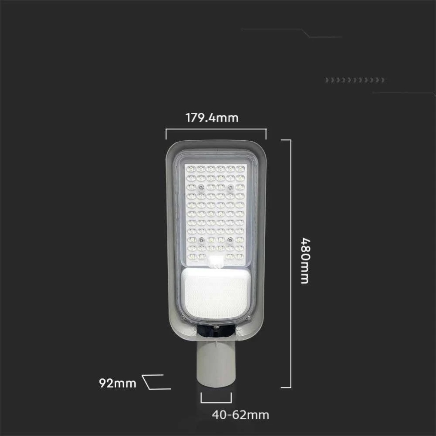 V-tac 100W LED tänavavalgusti, hall, 6500K – 5