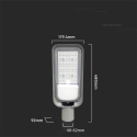 V-tac 100W LED gatvės šviestuvas, pilkas, 6500K V-tac 100W LED gatvės šviestuvas, pilkas, 6500K
