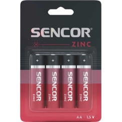 Sencor sinkki- ja hiiliparistot, AA (LR6), 1.5V