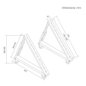 Тележка для телевизора Maclean / Напольная подставка, 37–80", макс. VESA 800x400, макс. 75 кг, мобильная, блокировка колес, MC-1