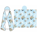 Moose Bluey Coral hooded blanket 120x150cm