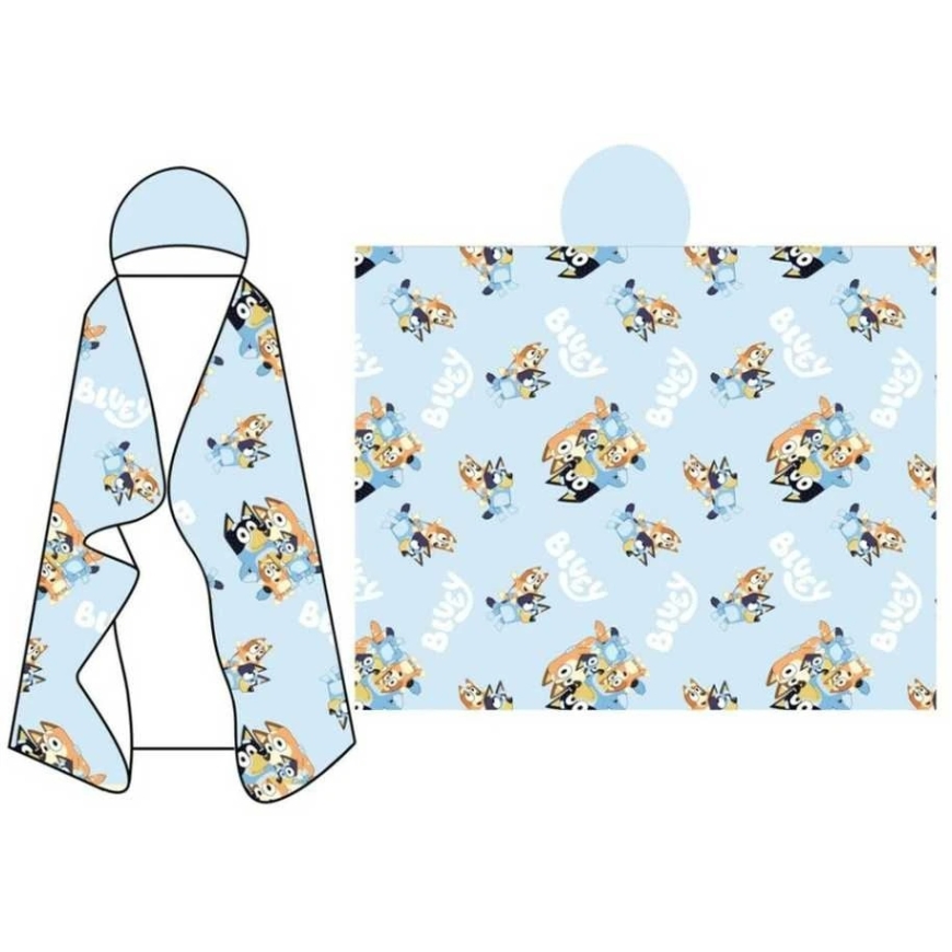 Moose Bluey Coral hooded blanket 120x150cm – 3