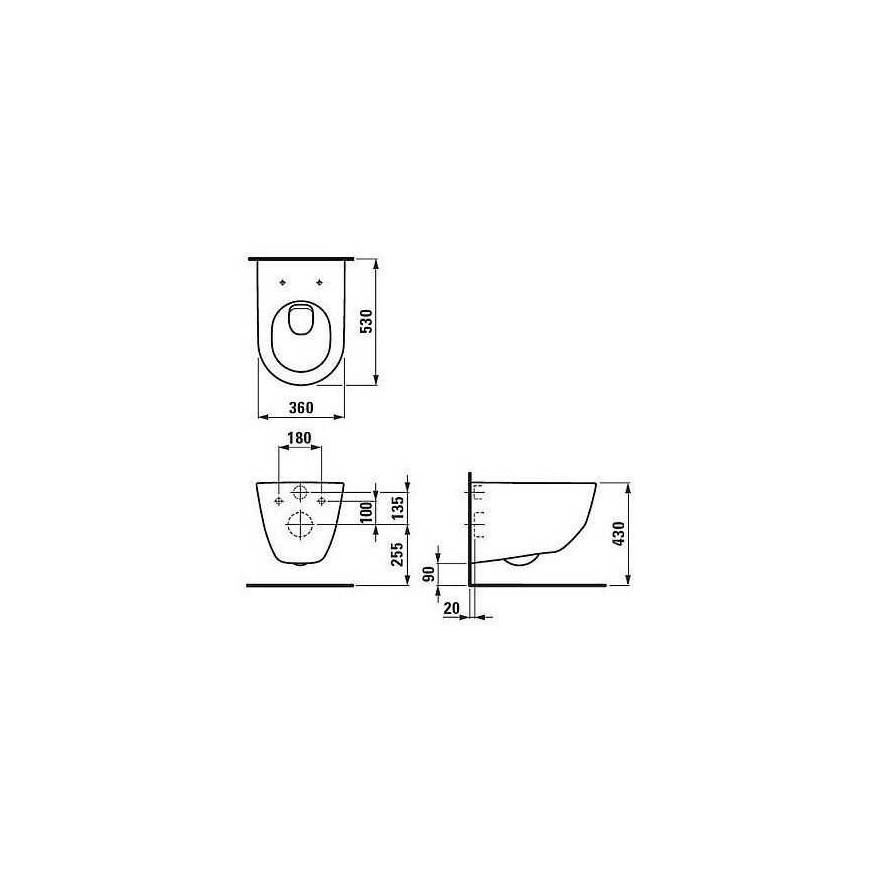 Laufen WC Set Pro Rimless – 3