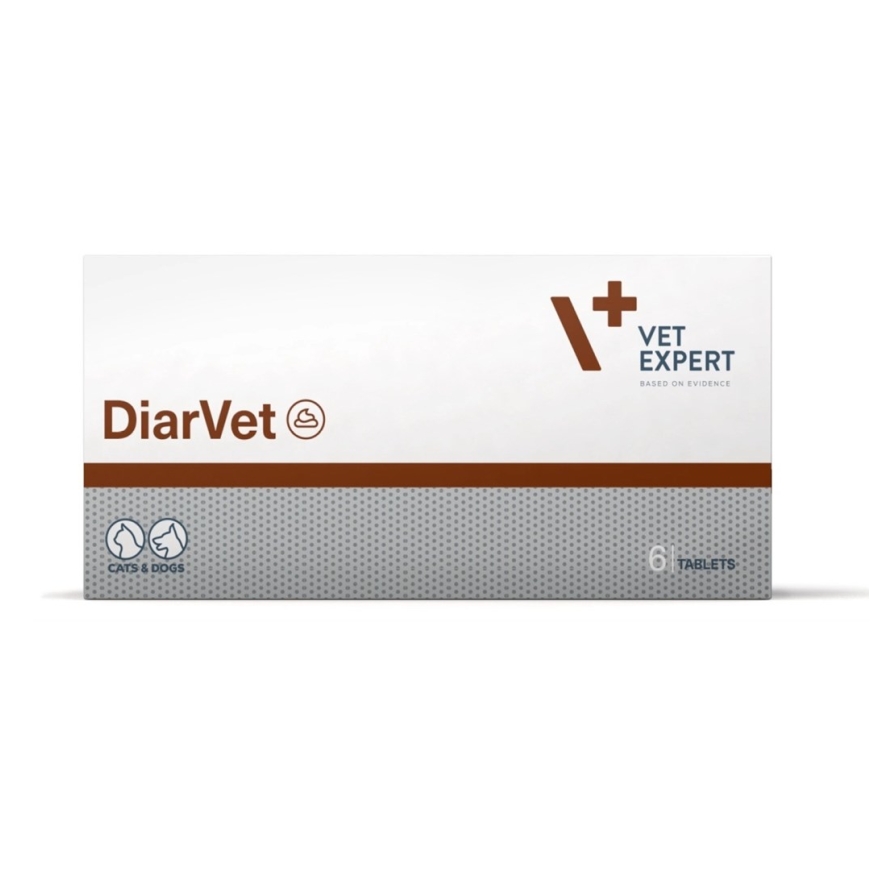VETEXPERT Diarvet - добавки для собак и кошек - 6 таблеток