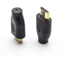 AV PremiumCord-adapteri micro HDMI Type D-naaras - HDMI Type A-uros AV PremiumCord-adapteri micro HDMI Type D-naaras - HDMI Type A-uros