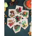 Beldizart Cross Stitch Kit "Autumn Garland in Sand Color (7 Flags)" 10x7 cm ST-1096 (AS) Beldizart Cross Stitch Kit "Autumn Garland in Sand Color (7 Flags)" 10x7 cm ST-1096 (AS)