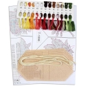 Beldizart Cross Stitch Kit "Autumn Garland in Sand Color (7 Flags)" 10x7 cm ST-1096 (AS) Beldizart Cross Stitch Kit "Autumn Garland in Sand Color (7 Flags)" 10x7 cm ST-1096 (AS)