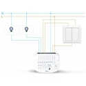 Skaists DoubleDimmer Control divkanālu LED dimmers (FGD-223 EU)