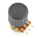 Oem Potentiometrikytkin GC20 Musta - 6/20mm - x5 Oem Potentiometrikytkin GC20 Musta - 6/20mm - x5