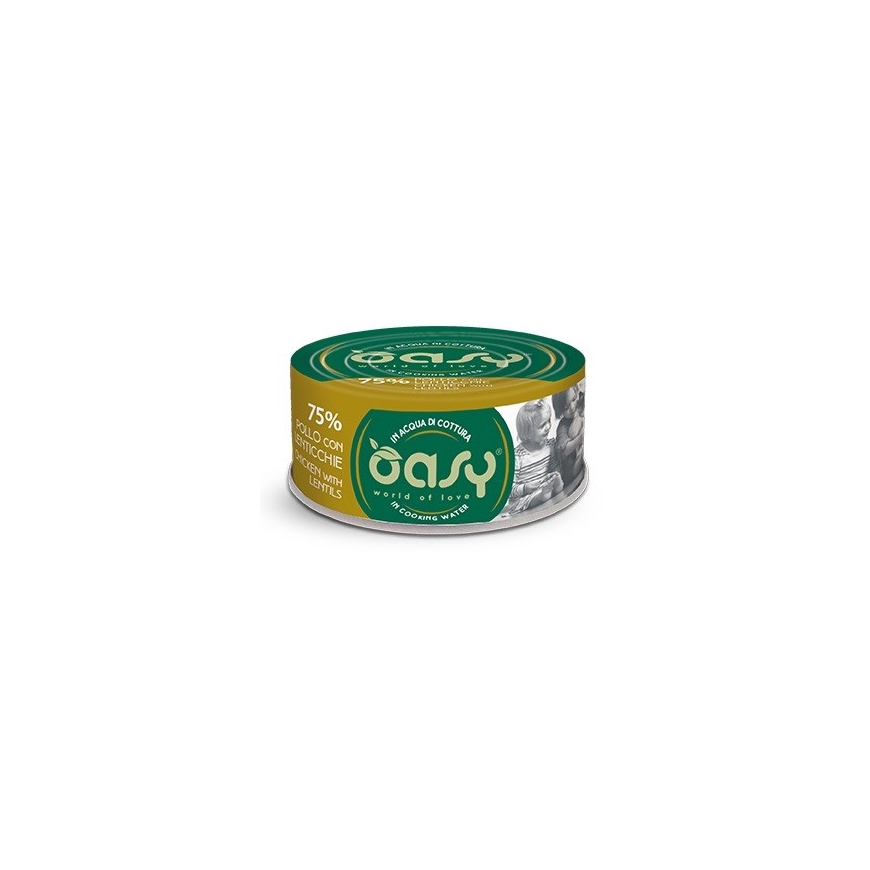 OASY More Love vištiena su lęšiais - drėgnas katės maistas - 70g
