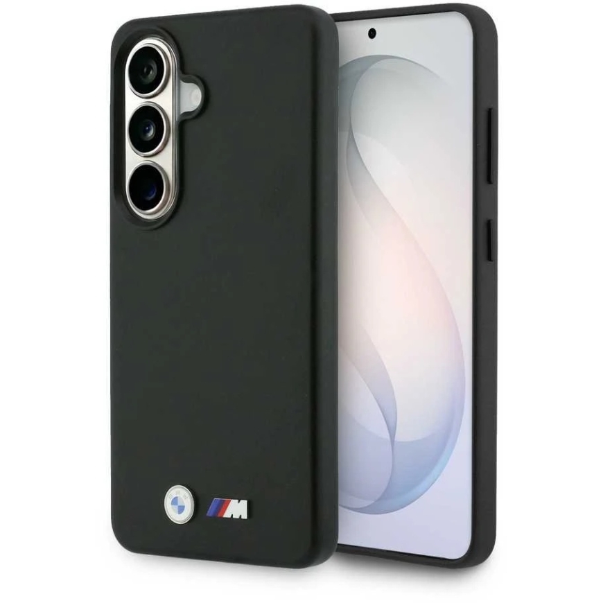BMW M metāla logo MagSafe maciņš Samsung Galaxy S26+ melnā krāsā