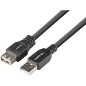 Lanberg USB-A M/F 2.0 1.8m Musta Lanberg USB-A M/F 2.0 1.8m Musta