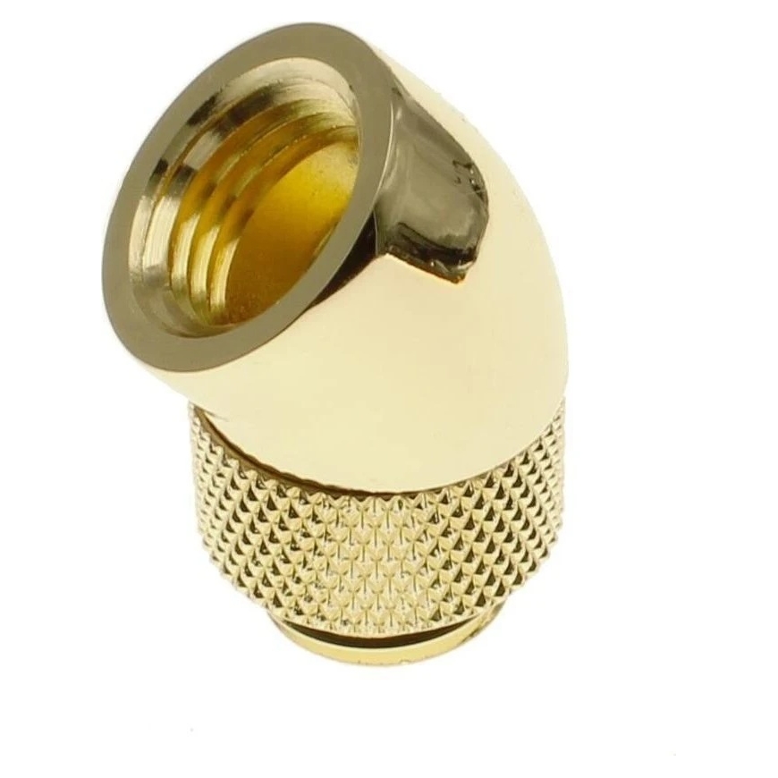 Barrow 45-kraadine G1/4 tolli emase G1/4 tolli isasele pööratav adapter, kuldne – 2