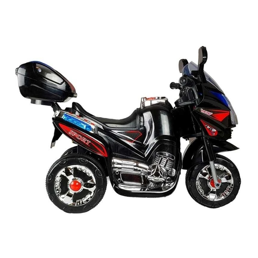 Lean Cars HC8051 Aku tööriist lastele, mustad võidusõiduledega LED, helid – 4
