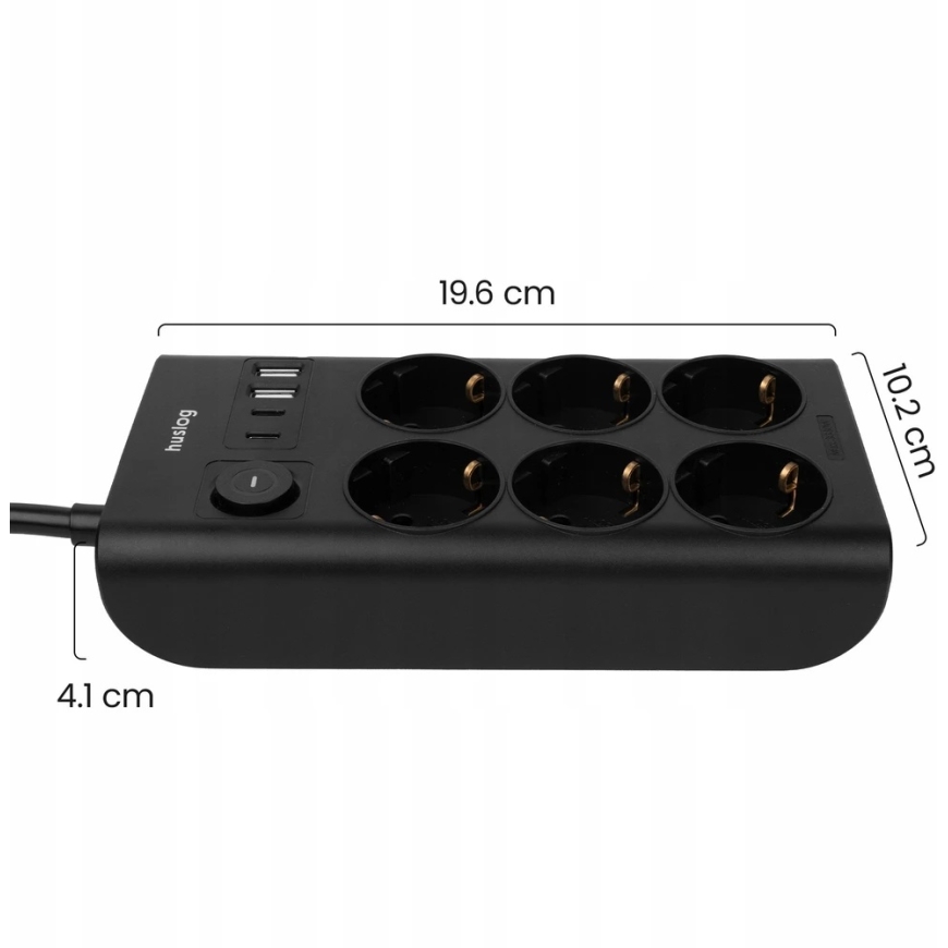Huslog flat electric extension cord – 3