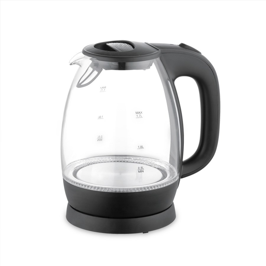 Электрический чайник Maestro MR-063-Black с черной стеклянной поверхностью, объем 1,7 л