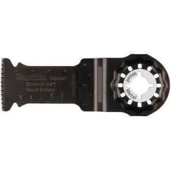 Makita Puun ja Metallin Leikkuuterät 32mm TMA047 BIM, STARLOCK, puulle ja metallille, 25 kpl. E-25856 TMA047 BIM, SL, Puu & Meta