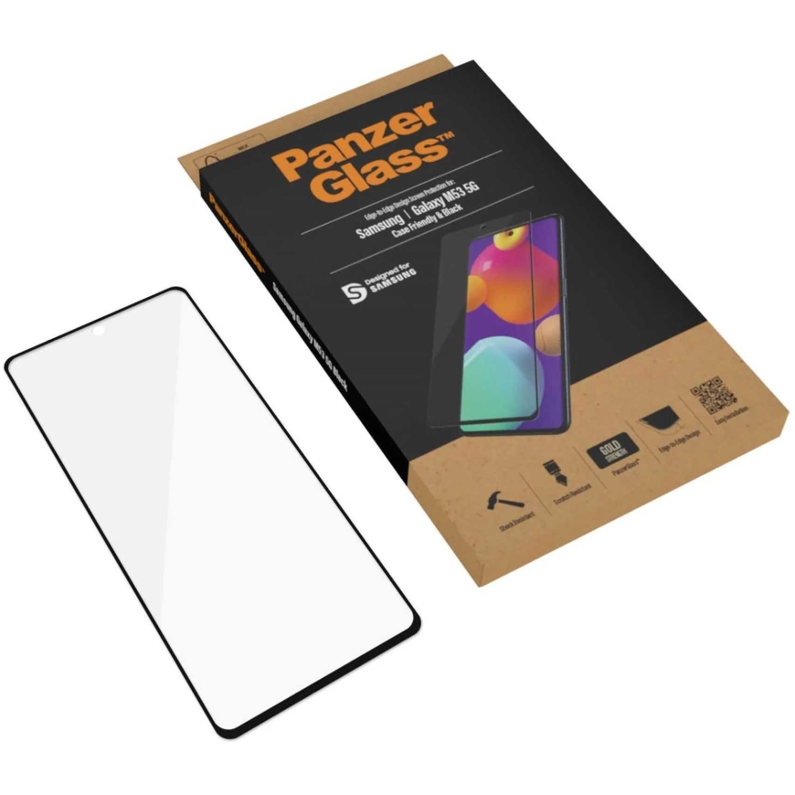 PanzerGlass "Ultra-Wide Fit Screen Protector Samsung Galaxy M53" Black – 4