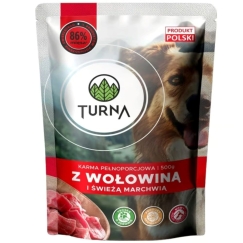 TURNA su jautiena – šlapi maisto produktai šunims – 500g