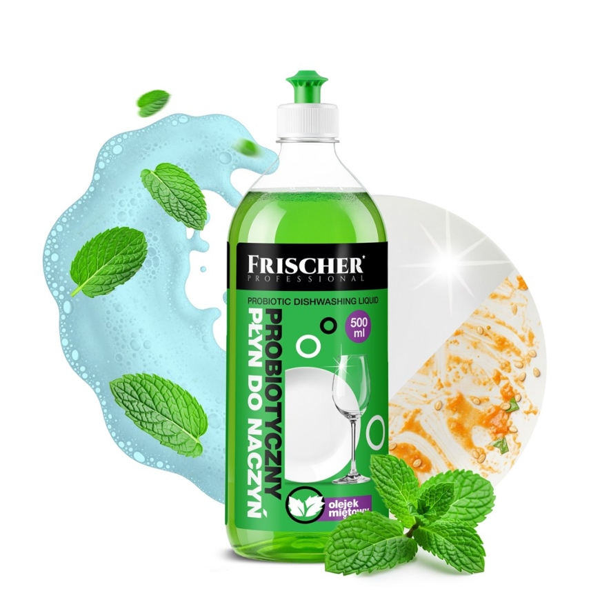 Raikas astianpesuaine piparminttuöljyllä, 500 ml