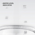 Maestro MR-063-WHITE Glass Electric Kettle 1.7 L White