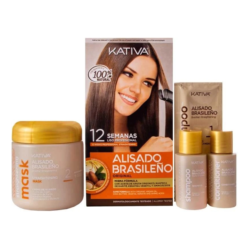 KATIVA Brazilian Straightening Keratin -hiusten suoristussetti – 2
