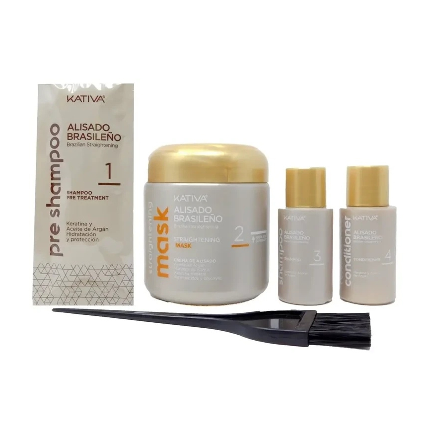 Набор для выпрямления волос KATIVA Brazilian Straightening Keratin – 3
