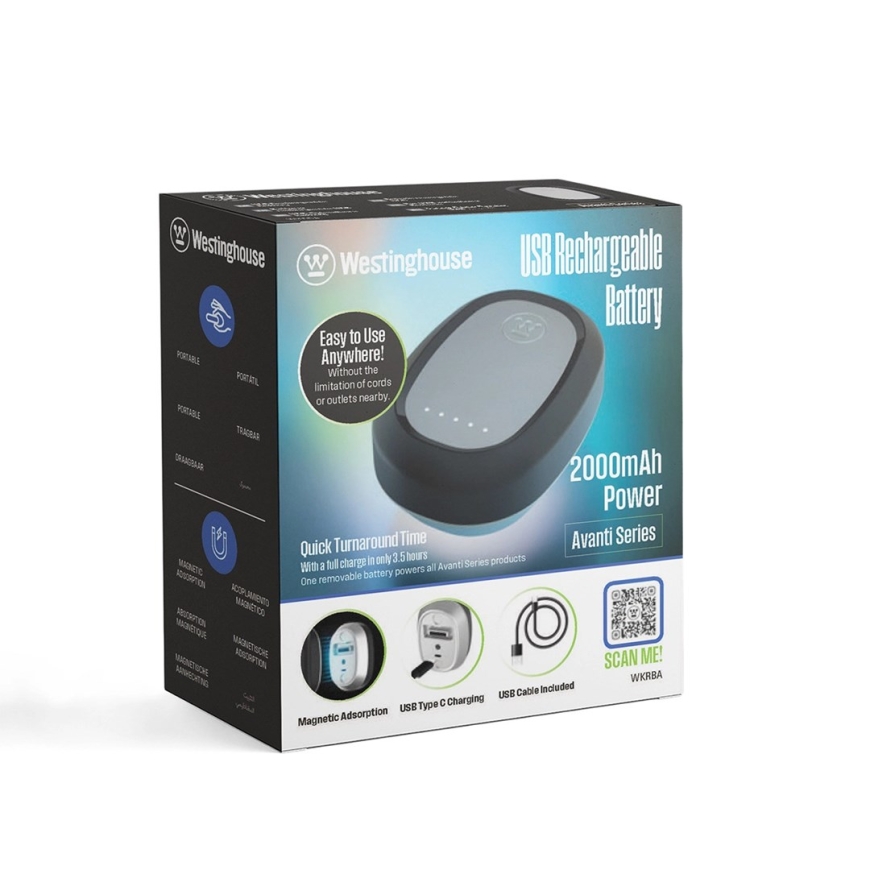 USB rechargeable battery Westinghouse Avanti WKRBA – 5
