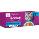 WHISKAS Fish Delicacies in Jelly – wet cat food – 80x85g