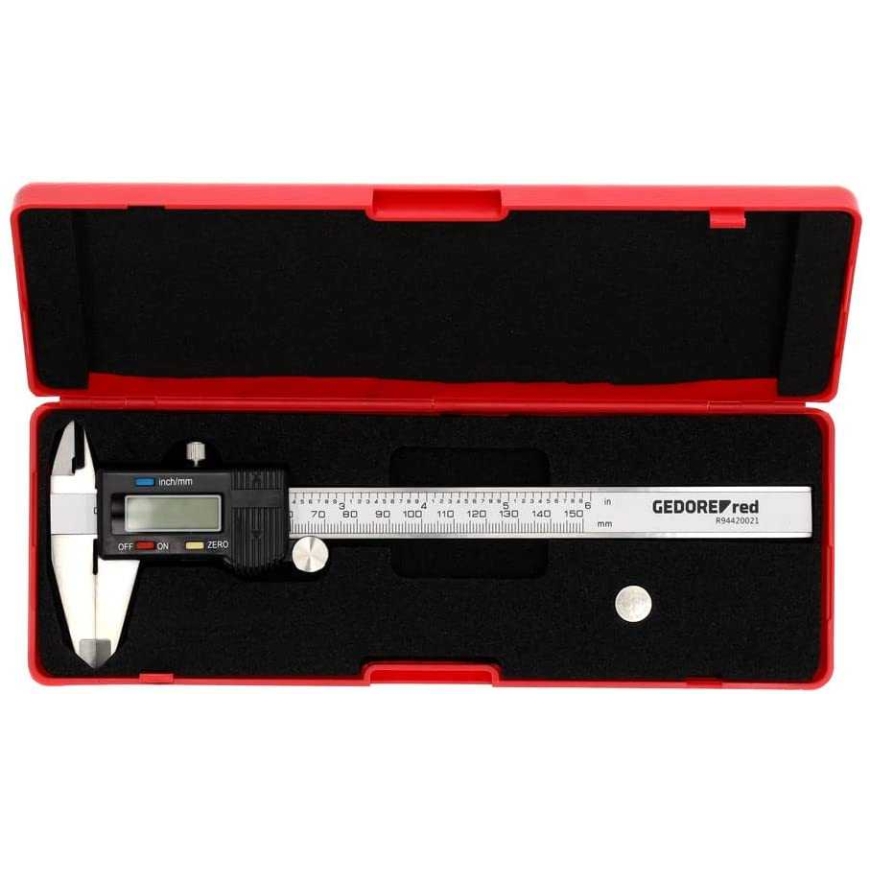 Gedore Red digitaalinen pituusmitta R94420021, mittauslaite (harmaa)