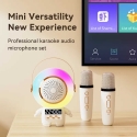 Riff TK66 Astronaut portable speaker with 2 wireless mics White