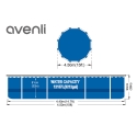 AVENLI Ümmargune Raam Ujulaev 427x84 Komplekt AVENLI Ümmargune Raam Ujulaev 427x84 Komplekt