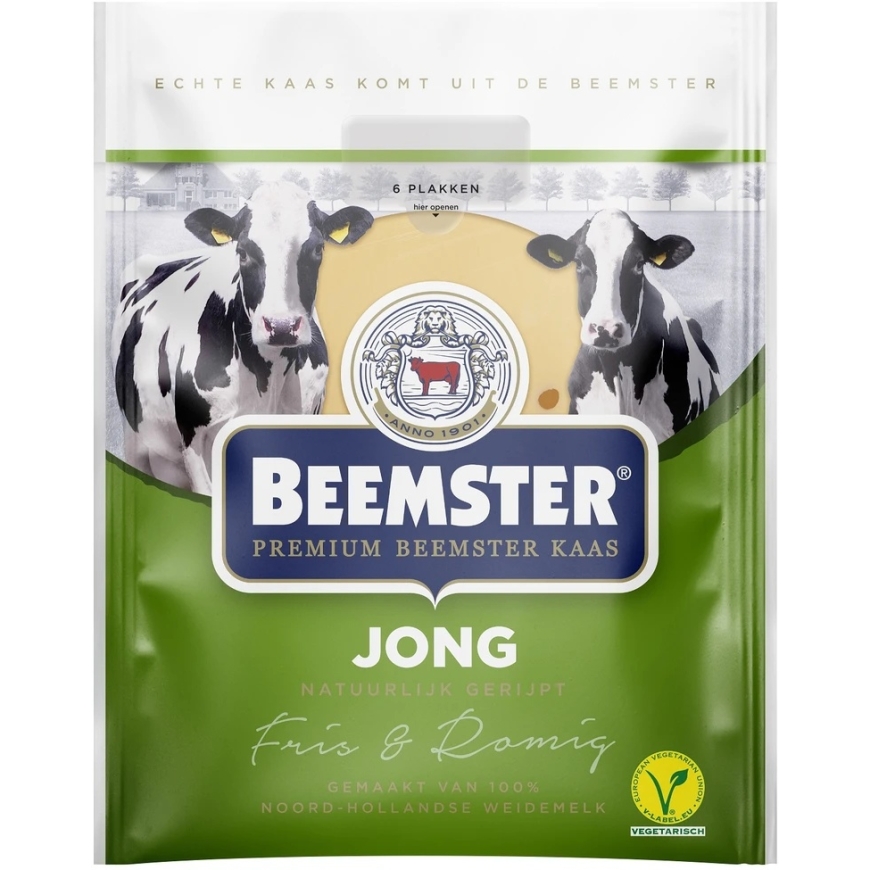 Beemster Mild juust, 1 kuu küpsenud, viilutatud, 150 g – 2